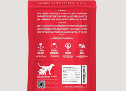 Freeze-Dried Beef Liver Treats, Single Ingredient, 8 Oz | High Protein, Single-Ingredient USDA Beef Liver - Training & Rewarding - for Multi-Dog Households