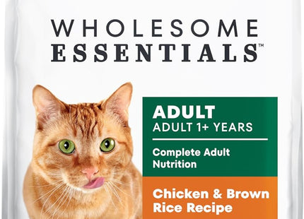 Wholesome Essentials Adult Dry Cat Food, Chicken & Brown Rice Recipe, 5 Lb. Bag