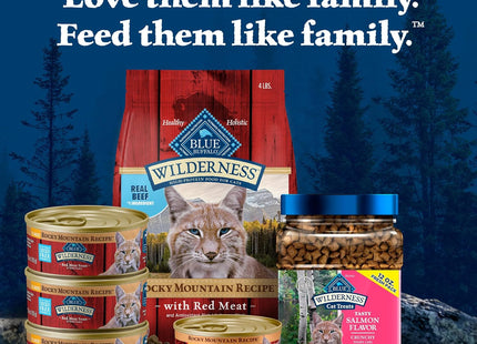 Wilderness Adult Dry Cat Food, Rocky Mountain Recipe, Chicken-Free & Grain-Free Recipe Made with Natural Ingredients, Red Meat, 4-Lb Bag