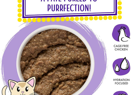 Wet Cat Food, Meal or No Deal with Chicken and Beef Pate, 5.5Oz Can, Pack of 8