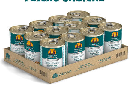 Classic Dog Food, Funky Chunky Chicken Soup with Chicken Breast & Pumpkin in Gravy, 14Oz Can (Pack of 12)
