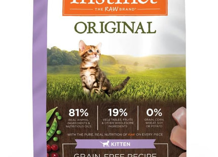 Original Kitten Dry Cat Food, Raw Coated Kibble, High Protein, Grain Free Recipe - Real Chicken, 4.5 Lb. Bag