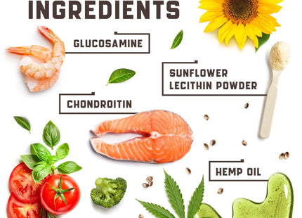 Glucosamine for Dogs Functional Dog Joint Supplement with Chondroitin Msm Hemp