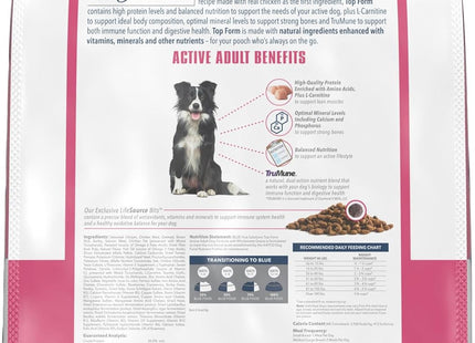True Solutions Top Form Natural Active Breed Adult Dry Dog Food, Chicken 11-Lb