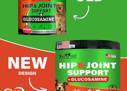 Dog Hip and Joint Supplement & Arthritis Pain Relief Treats Glucosamine Chondroitin MSM Soft Chews for Senior Dogs Natural Medicine & Support Mobility Turmeric Vitamins for Dysplasia USA