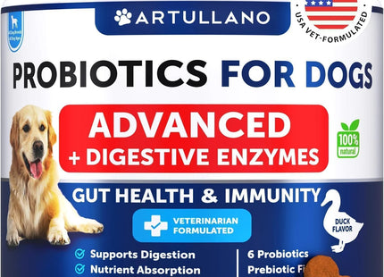 Probiotics for Dogs Support Gut Health Itchy Skin Allergies Immunity Yeast
