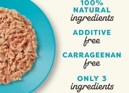 Natural Wet Cat Food, 24 Pack, Limited Ingredient Canned Wet Cat Food, Tuna Fillet in Broth, 2.47Oz Cans