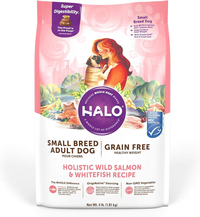 Salmon Small Breed Dry Dog Food, 4-Pound Bag