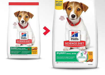 Dry Dog Food, Puppy, Small Bites, Chicken Meal & Barley Recipe, 15.5 Lb. Bag