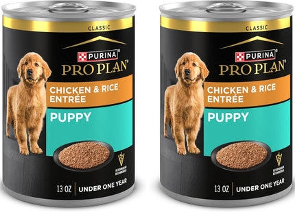Wet Puppy Food Pate, Wet Food Classic Chicken and Rice Entrée - (Pack of 12) 13 Oz. Cans
