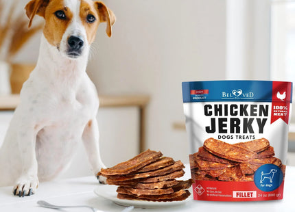 Chicken Jerky Dog Treats 1.5 Lb Human-Grade Grain-Free Dried Strips