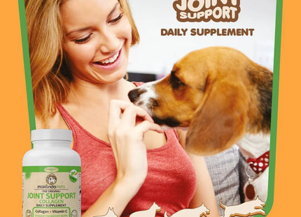 Collagen for Dogs and Cats Joint Supplement with Vitamin C 60 Pills Support