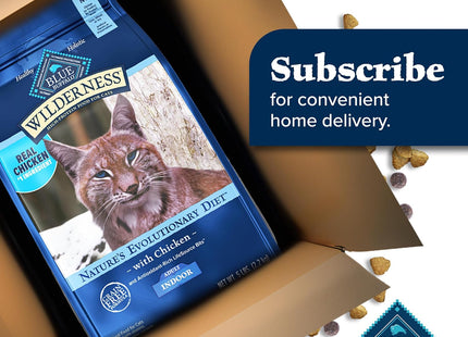 Blue Buffalo Wilderness Nature'S Evolutionary Diet High-Protein, Grain-Free Natural Dry Food for Adult Cats, Chicken, 11-Lb. Bag