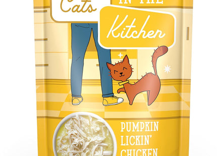 Cats in the Kitchen, Pumpkin Lickin' Chicken with Chicken Breast in Pumpkin Soup Cat Food, 3Oz Pouch (Pack of 12)