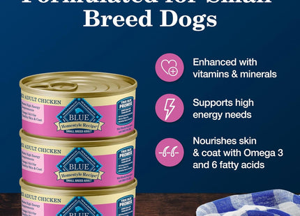 Homestyle Recipe Adult Small Breed Wet Dog Food, Made with Natural Ingredients, Chicken Recipe, 5.5-Oz Cans (24 Count)