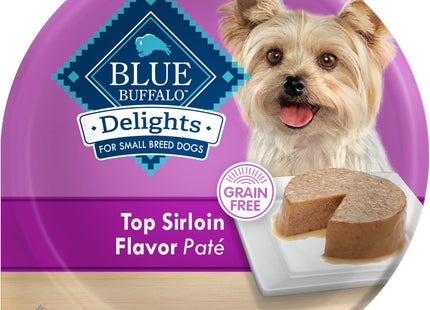 Delights Small Breed Natural Wet Dog Food Variety Pack, Top Sirloin Paté and Grilled Chicken Paté, 3.5-Oz Cups, 12 Count