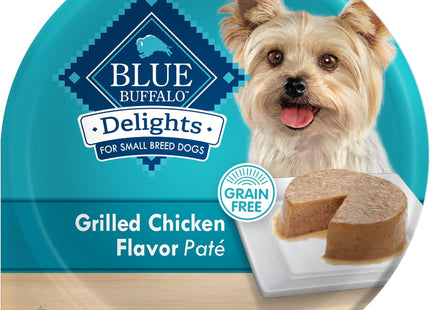 Delights Small Breed Natural Wet Dog Food Variety Pack, Top Sirloin Paté and Grilled Chicken Paté, 3.5-Oz Cups, 12 Count