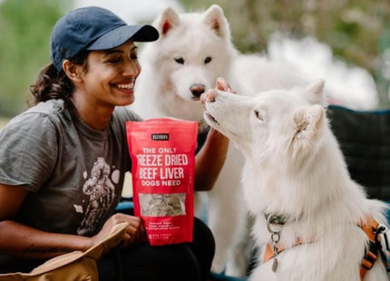 Freeze-Dried Beef Liver Treats, Single Ingredient, 8 Oz | High Protein, Single-Ingredient USDA Beef Liver - Training & Rewarding - for Multi-Dog Households