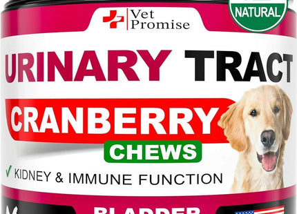 Dog UTI Treatment Cranberry Supplement for Dogs UTI Bladder Control 120 Chews