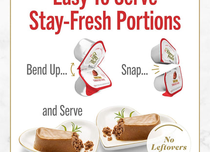 Purina  Petites Tender Beef Entrée Gourmet Wet Cat Food Pate - (Pack of 12) 2.8 Oz. Tubs