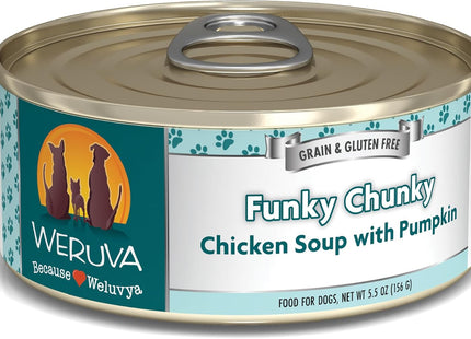 Classic Dog Food, Funky Chunky Chicken Soup with Chicken Breast & Pumpkin in Gravy, 14Oz Can (Pack of 12)
