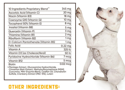 15 in 1 Dog Multivitamin Supplements Immunity Digestion Joint and Heart Health