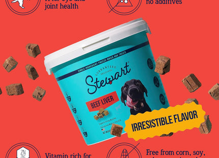 Freeze Dried Dog Treats, 100% Beef Liver, 14 Oz Tub | Premium Quality Raw Protein, Single Ingredient, High Protein Training Treats & Food Topper, No Refrigeration, Cat Friendly