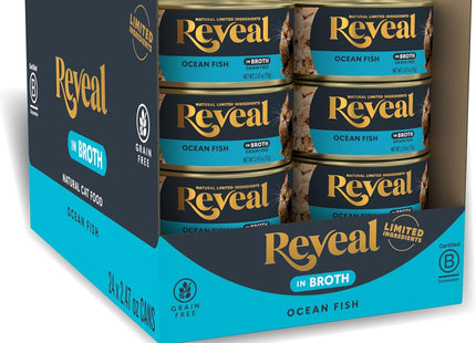 Natural Wet Cat Food, 24 Count, Grain Free, Limited Ingredient Canned Food for Cats, Tuna with Seaweed in Broth, 2.47 Oz Cans