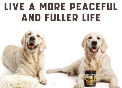 Natural Calming Chews for Dogs with Hemp Oil and Valerian Root (Peanut Butter
